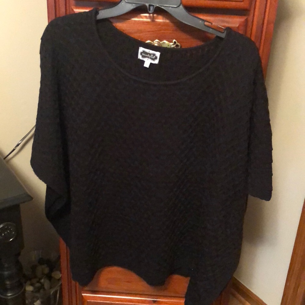 Black batwing sweater